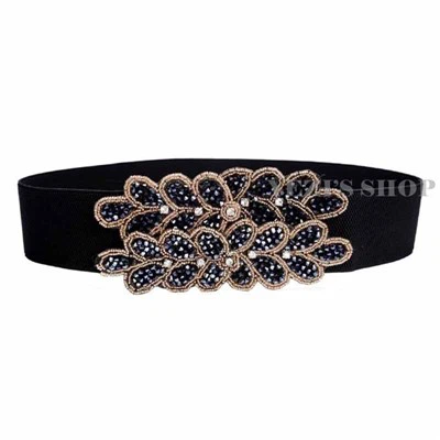 8 cm bredt marinebælte med mønstre